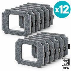 Pack de 12 lingettes microfibres de rechange pour robot lave-vitre ELKIOS One PRO