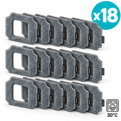 Pack de 18 lingettes microfibres ELKIOS One PRO lavables en machine